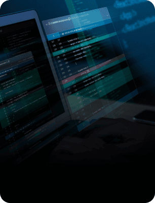 Dark image of computer screen