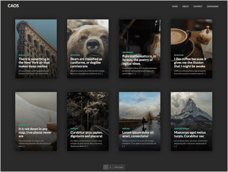 Theme preview for caos