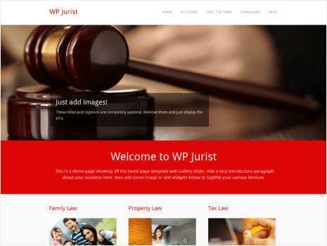 Theme preview for wp-jurist