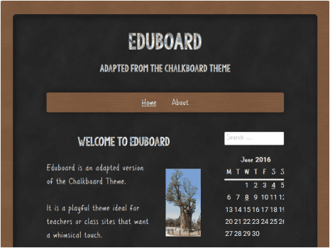Theme preview for classic-chalkboard