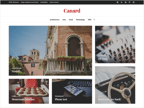 Theme preview for canard