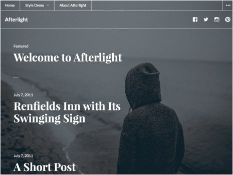 Theme preview for afterlight