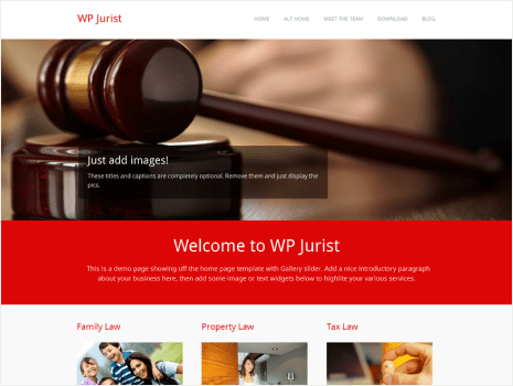 Theme preview for wp-jurist