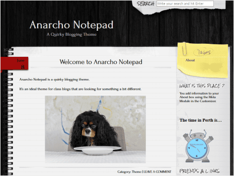 Theme preview for anarcho-notepad