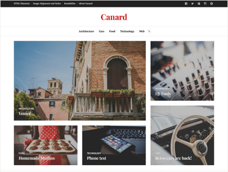 Theme preview for canard