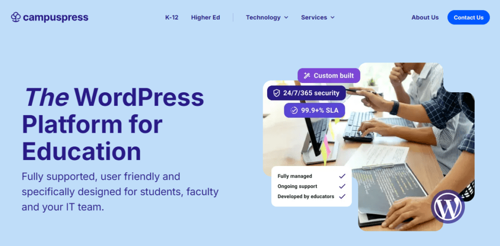 CampusPress homepage
