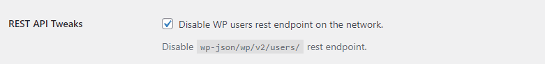 WP users rest endpoint