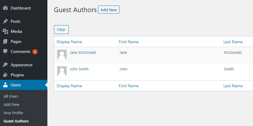 Adding guest authors using Co Author plus plugin