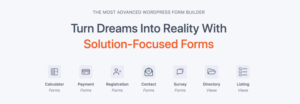 Formidable forms plugin