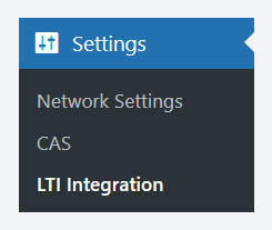 Network admin settings